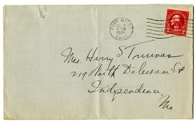 Letter from Harry S. Truman to Bess W. Truman