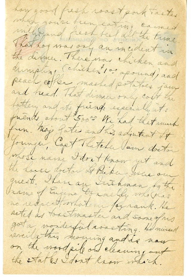 Letter from Harry S. Truman to Bess Wallace