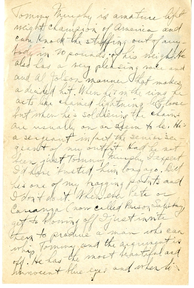 Letter from Harry S. Truman to Bess Wallace