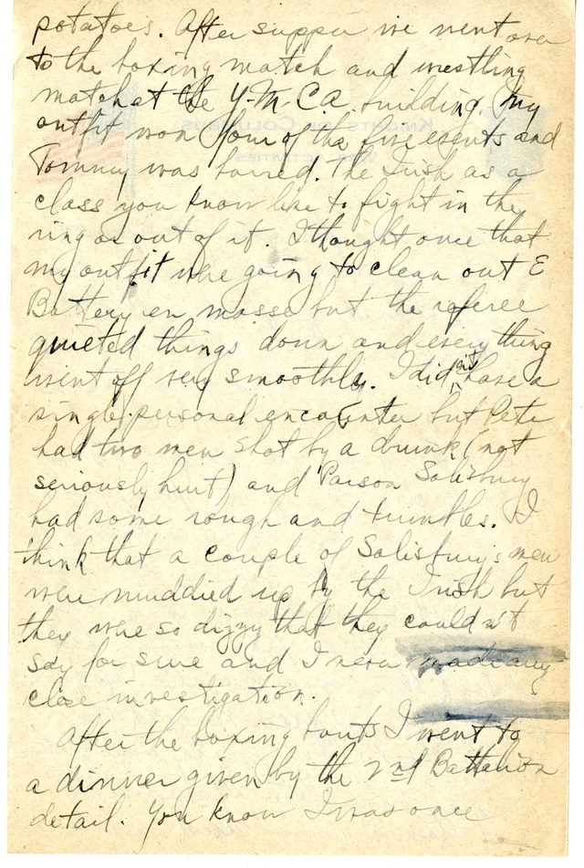 Letter from Harry S. Truman to Bess Wallace