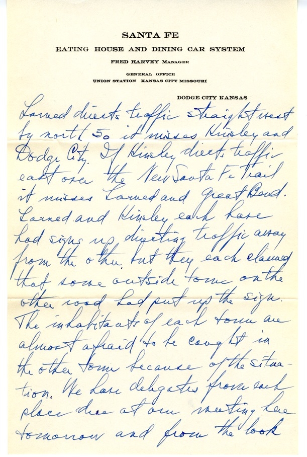 Letter from Harry S. Truman to Bess W. Truman