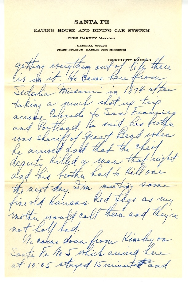 Letter from Harry S. Truman to Bess W. Truman