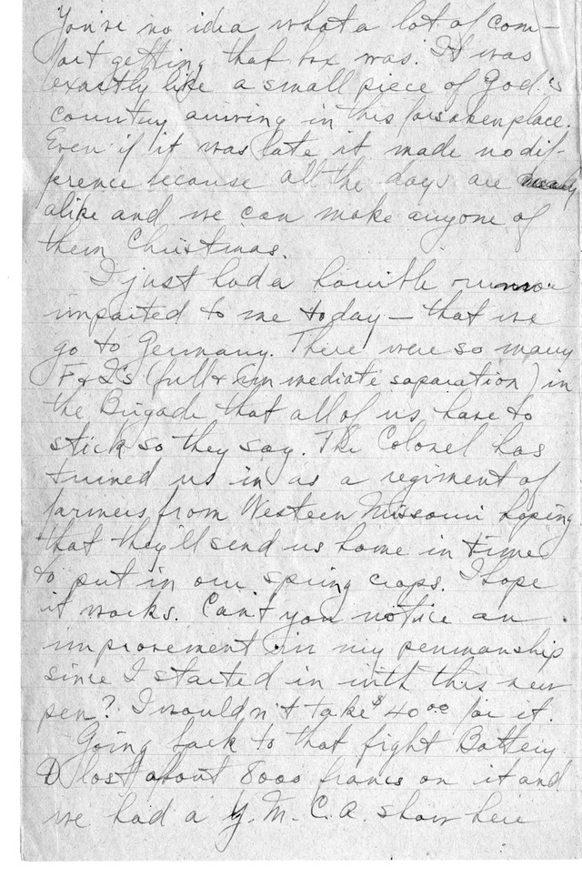 Letter from Harry S. Truman to Bess Wallace