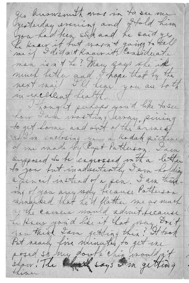 Letter from Harry S. Truman to Bess Wallace