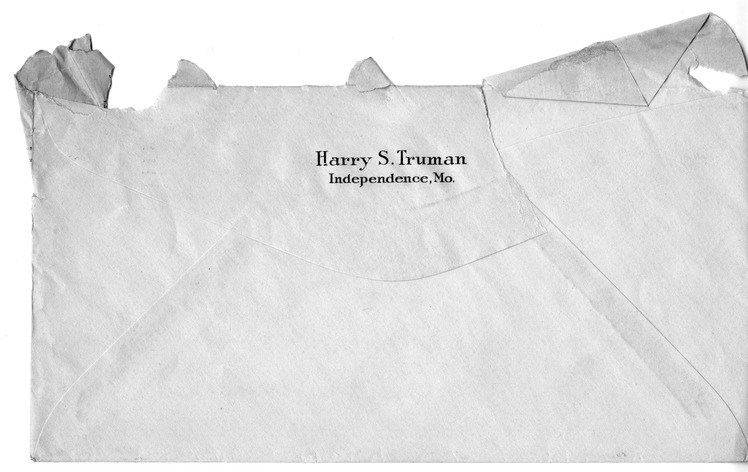 Letter from Harry S. Truman to Bess W. Truman