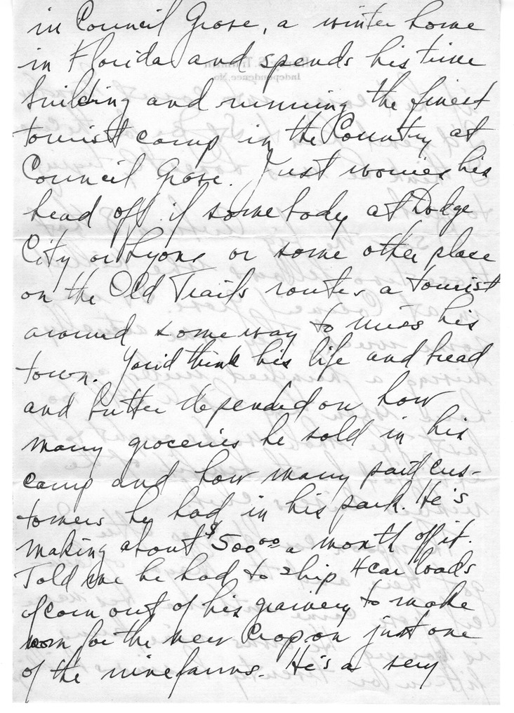 Letter from Harry S. Truman to Bess W. Truman