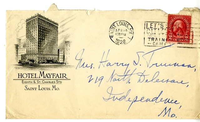 Letter from Harry S. Truman to Bess W. Truman