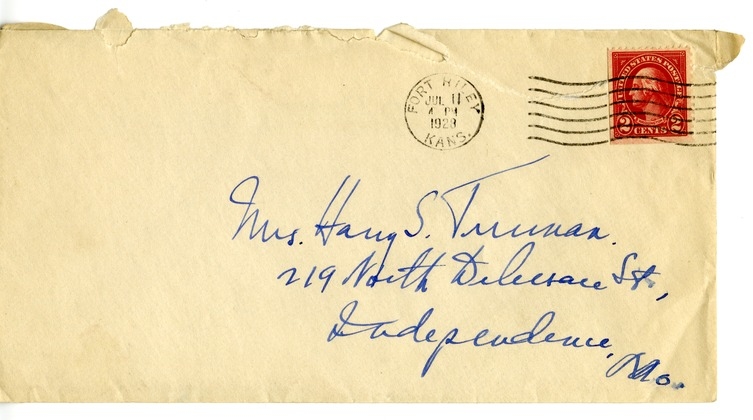Letter from Harry S. Truman to Bess W. Truman