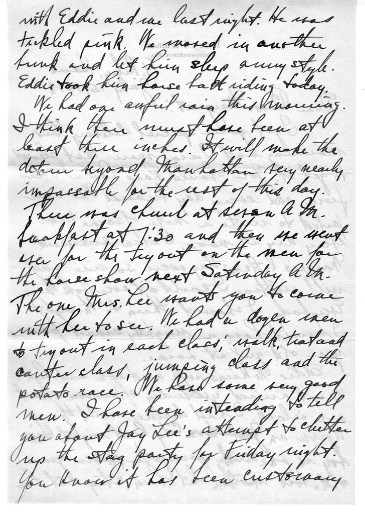 Letter from Harry S. Truman to Bess W. Truman