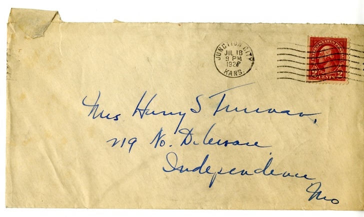 Letter from Harry S. Truman to Bess W. Truman