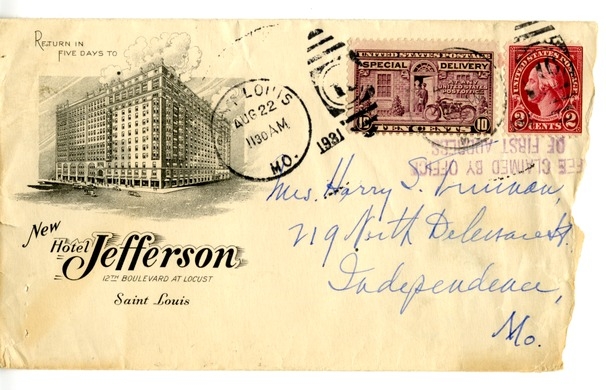 Letter from Harry S. Truman to Bess W. Truman