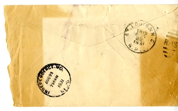 Letter from Harry S. Truman to Bess W. Truman