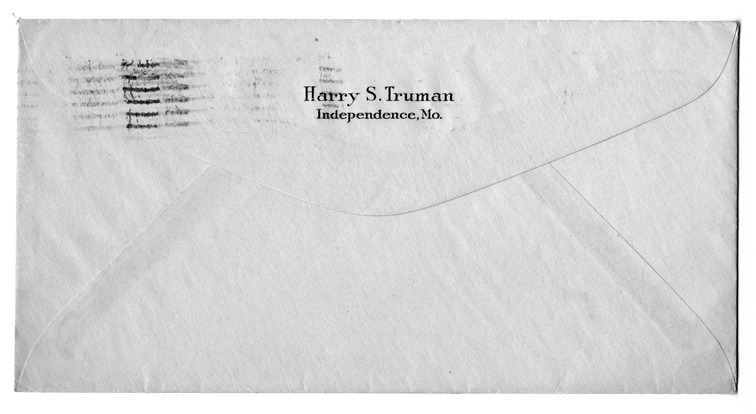 Letter from Harry S. Truman to Bess W. Truman