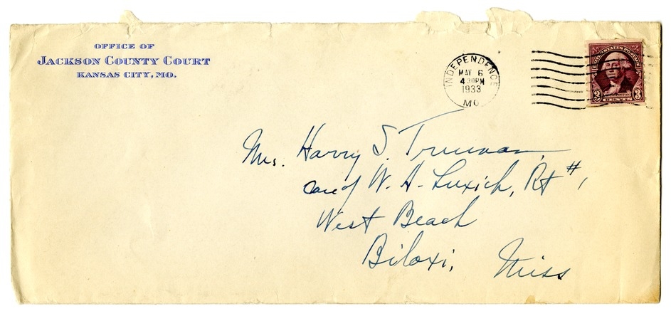 Letter from Harry S. Truman to Bess W. Truman
