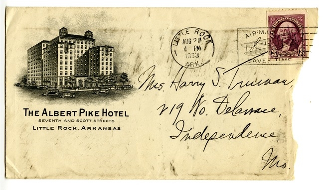 Letter from Harry S. Truman to Bess W. Truman