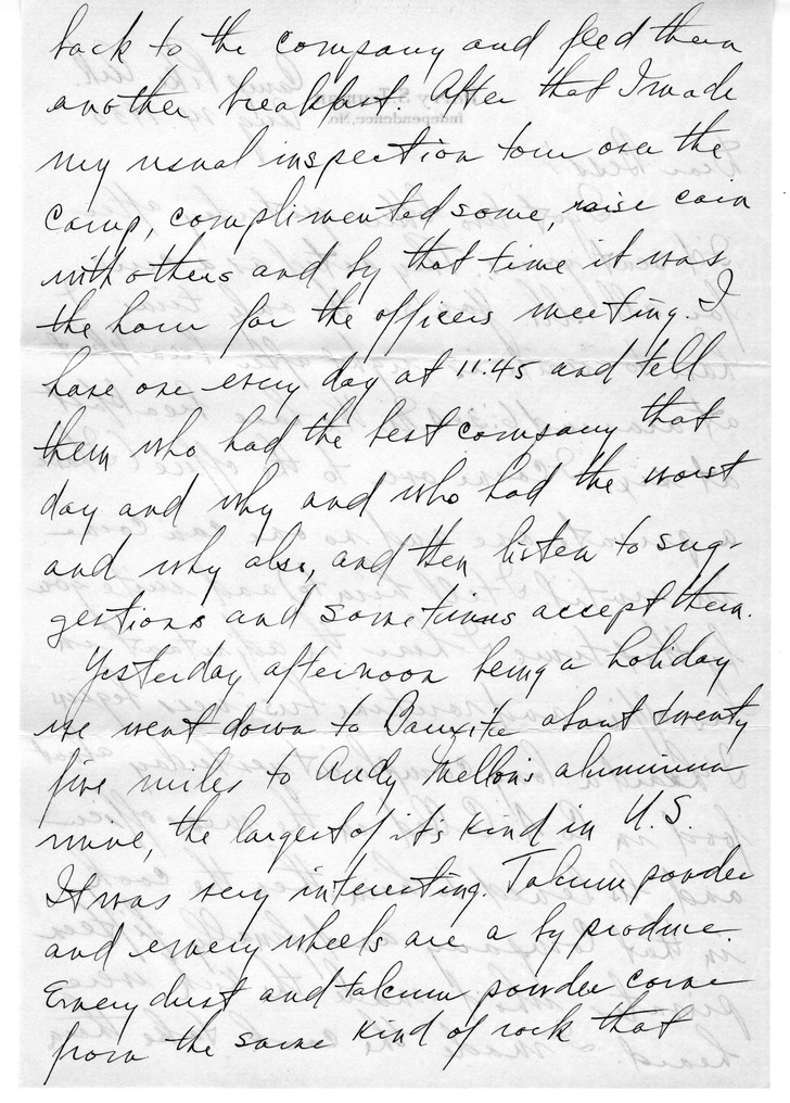 Letter from Harry S. Truman to Bess W. Truman