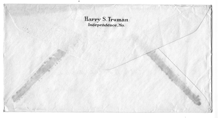 Letter from Harry S. Truman to Bess W. Truman