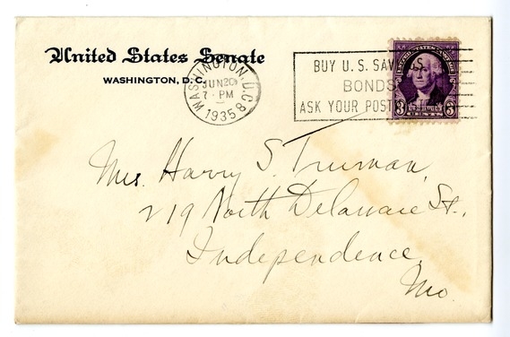 Letter from Harry S. Truman to Bess W. Truman