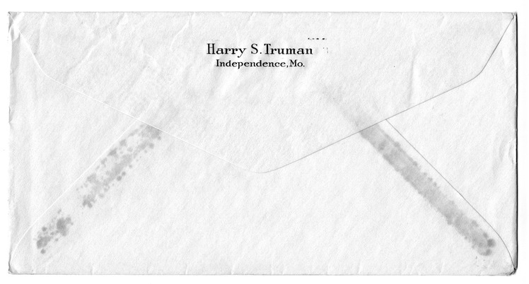 Letter from Harry S. Truman to Bess W. Truman
