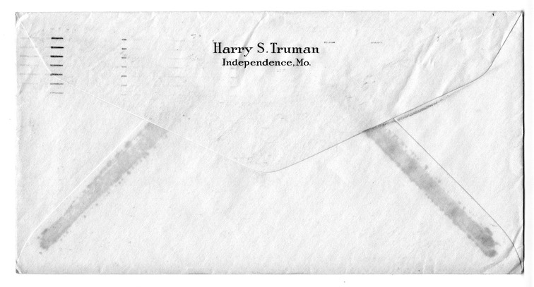 Letter from Harry S. Truman to Bess W. Truman