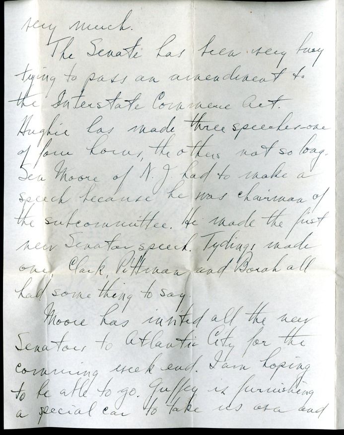 Letter from Harry S. Truman to Bess W. Truman
