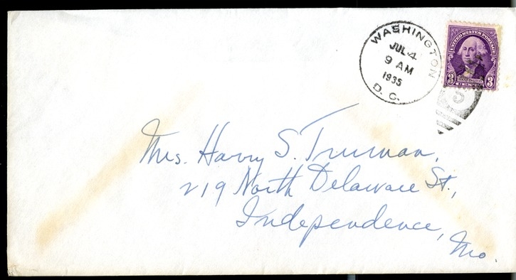 Letter from Harry S. Truman to Bess W. Truman