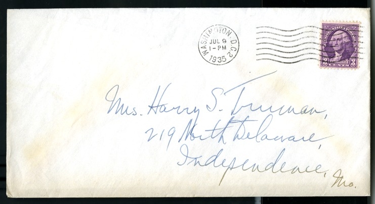 Letter from Harry S. Truman to Bess W. Truman