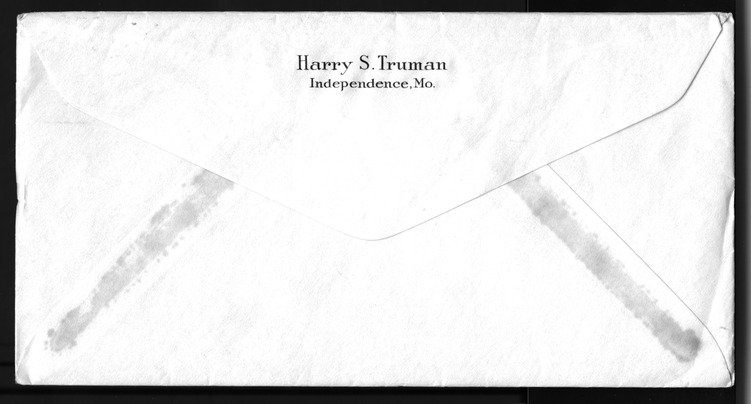 Letter from Harry S. Truman to Bess W. Truman