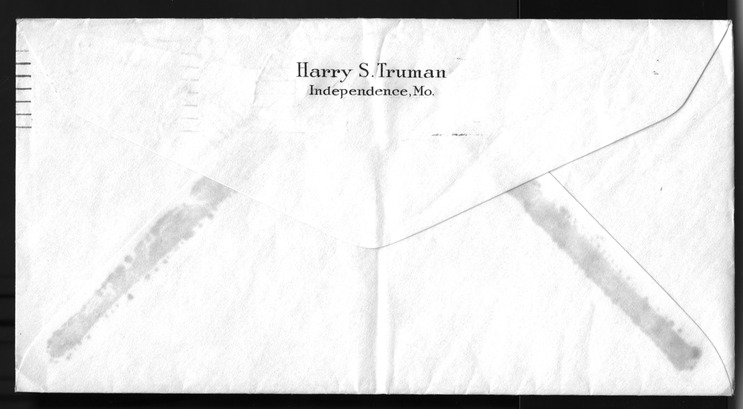 Letter from Harry S. Truman to Bess W. Truman