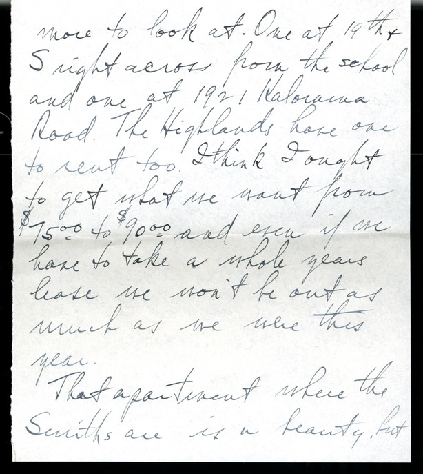 Letter from Harry S. Truman to Bess W. Truman