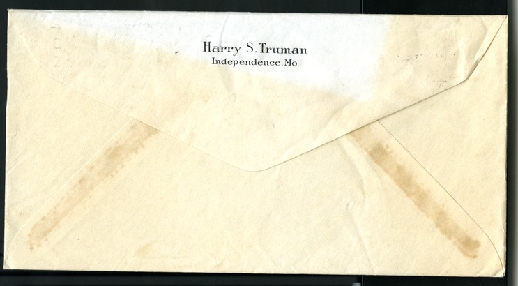 Letter from Harry S. Truman to Bess W. Truman