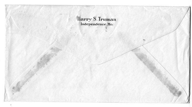 Letter from Harry S. Truman to Bess W. Truman