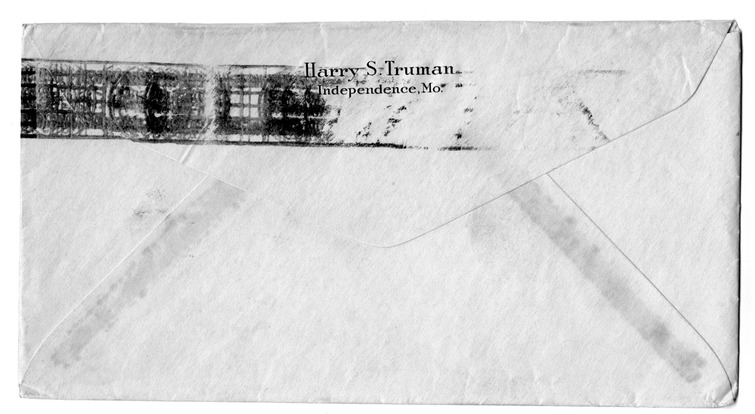 Letter from Harry S. Truman to Bess W. Truman