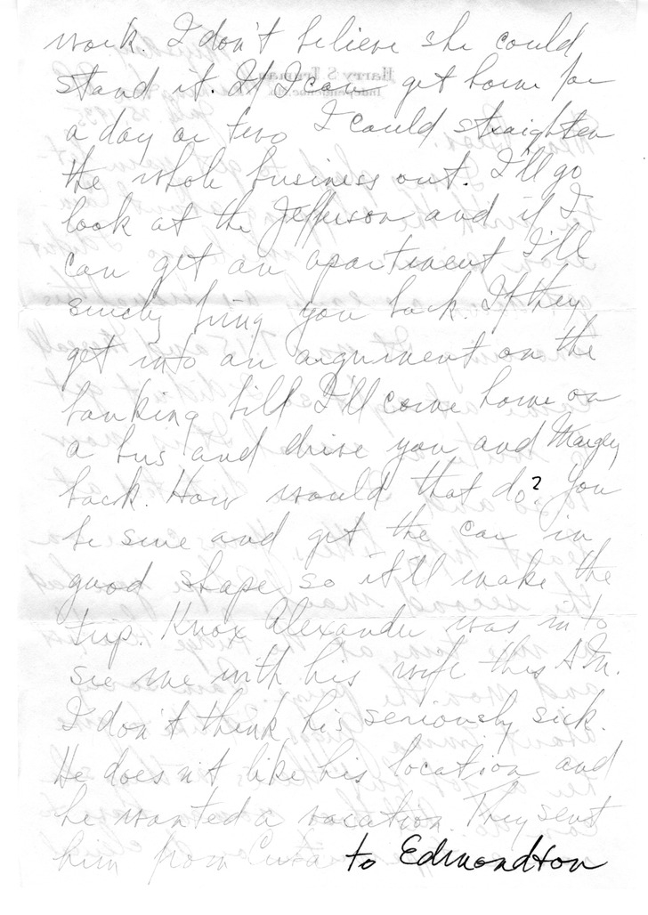 Letter from Harry S. Truman to Bess W. Truman