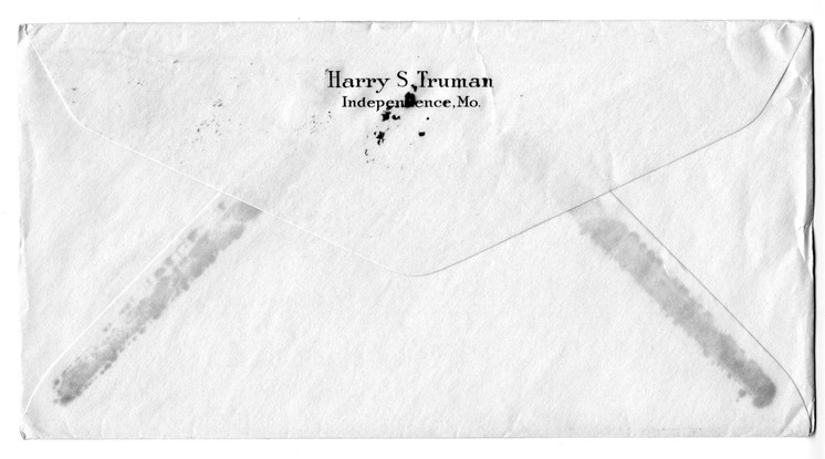 Letter from Harry S. Truman to Bess W. Truman
