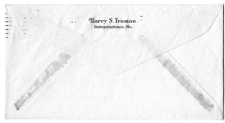Letter from Harry S. Truman to Bess W. Truman