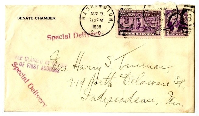 Letter from Harry S. Truman to Bess W. Truman