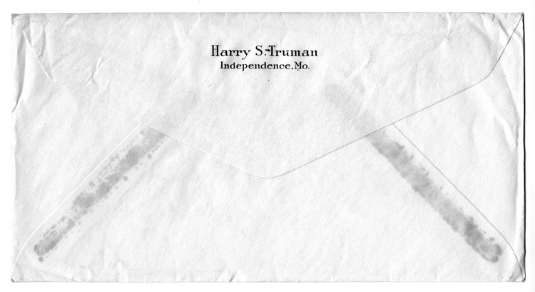 Letter from Harry S. Truman to Bess W. Truman