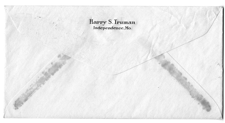 Letter from Harry S. Truman to Bess W. Truman