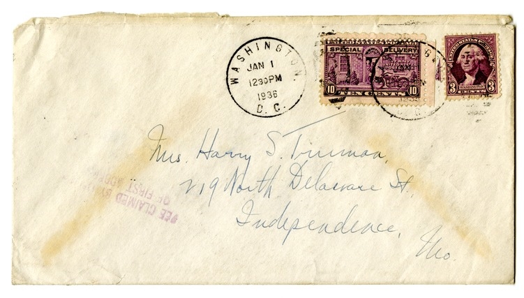 Letter from Harry S. Truman to Bess W. Truman