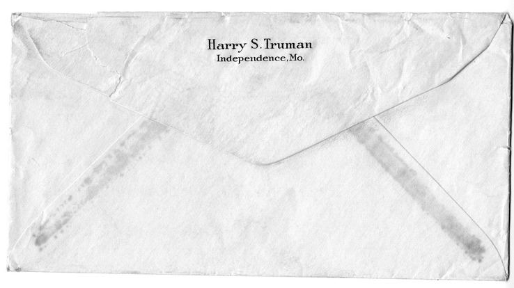 Letter from Harry S. Truman to Bess W. Truman