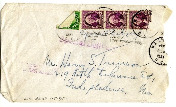 Letter from Harry S. Truman to Bess W. Truman