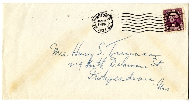 Letter from Harry S. Truman to Bess W. Truman