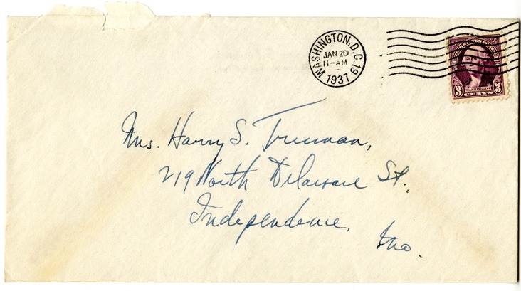 Letter from Harry S. Truman to Bess W. Truman