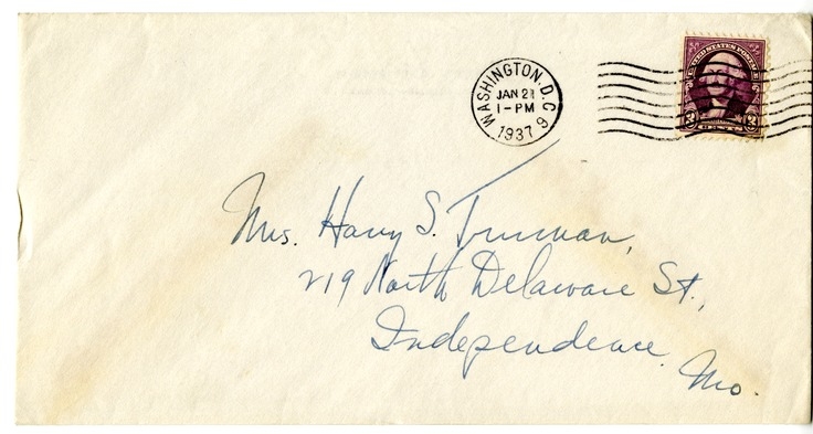 Letter from Harry S. Truman to Bess W. Truman