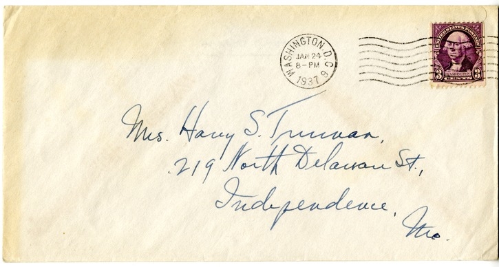 Letter from Harry S. Truman to Bess W. Truman