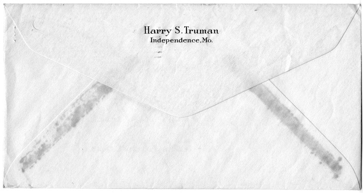 Letter from Harry S. Truman to Bess W. Truman