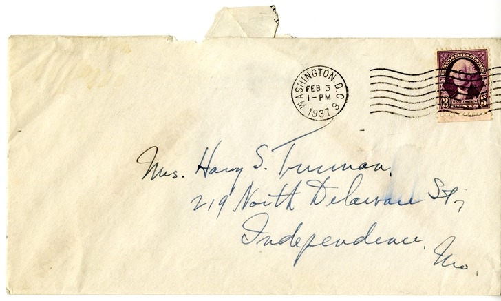 Letter from Harry S. Truman to Bess W. Truman