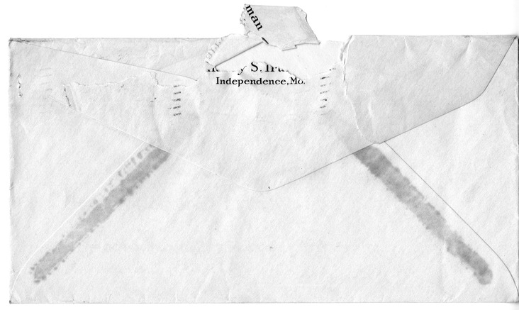 Letter from Harry S. Truman to Bess W. Truman