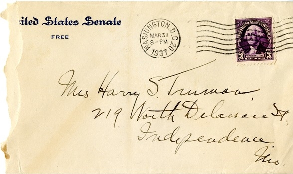 Letter from Harry S. Truman to Bess W. Truman